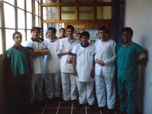 Trabajos pastorales Hospital Parroquial San Bernardo.